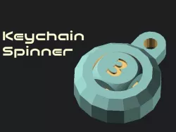 Customizable Keychain Dice Spinner