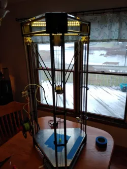 Delphi Delta: XL Printer made from 16mm or 5/8" Aluminium Tubes 
