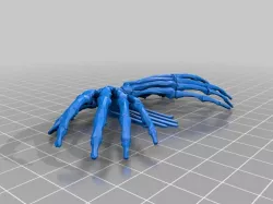 Double Skeleton Hand Hair Slide