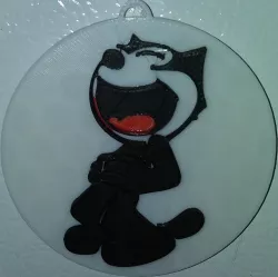 Felix the Cat - Laughing, Magnet & Ornament / IEC3D 