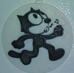 Felix the Cat - Whistling, Magnet & Ornament / IEC3D