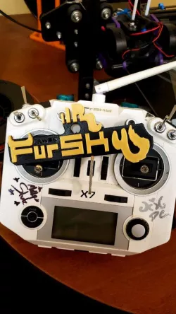 FrSky Taranis Fursky Badge for furry trash who fly drones
