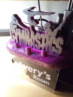 Gymnastics Edge-Lit sign