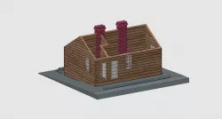 HO scale Lizard Head section house