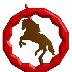 Horse In ring