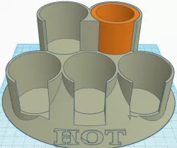 Hot Sauce / Hotsauce Display Mini Bottle Adapter