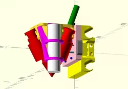 HyperCube Diamond Hotend Mount with LJ18A3