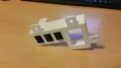 IEC Connector and 3 switches mount