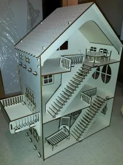 Lasercut Dollhouse and some furniture