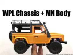 MN D90 Body on WPL RC Chassis Conversion Kit
