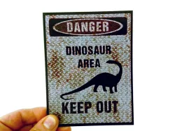 PLACA DINOSAURIO 3D