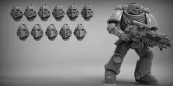sci-fi Knight helmets - thankyou for 1000 followers!