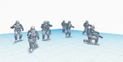 Snowtrooper Battle poses; Pack 1