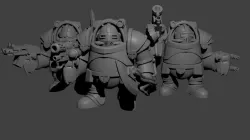 Space Dwarfs in exo-armor