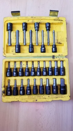 Stanley 3/8 27 piece hex set trees STMT71655