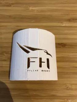 Stencil Falcon Heavy Logo