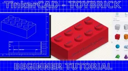 Toy Brick using TinkerCAD
