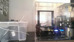 Welded invisible plastic glass enclosure
