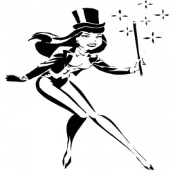 Zatana stencil