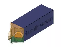 1l milk carton lock
