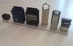6x USB SD Micro SD Card Stand