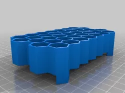 AA + AAA battery organizer wall mount or desk