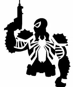 Agent Venom stencil