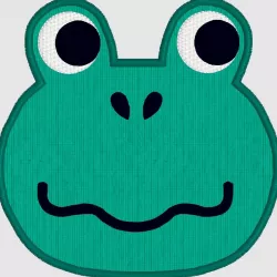 Animal Crossing Embroidery - Tad the Frog - Machine Embroidery