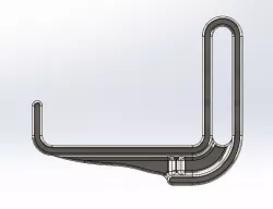 Bow Hanger, Strap on or screw in place