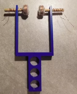 Coil Holder for two Coils wrapped with Magnet Wire