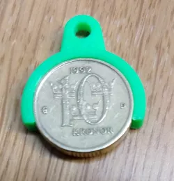 Coin holder for Swedish 10 kr