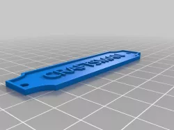 craftsman Nameplate with Mounting Holes