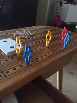 Cribbage Board Pegs (Coffee table size)