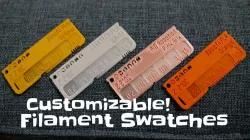 Customizable Filament Swatch (Filament test)