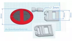 Deadpool belt buckle