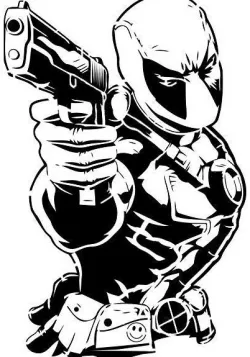 Deadpool stencil 2