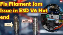 Fix filament Jam issue with E3D V6 by changing full metal 1.75 mm throat to 4.1 mm bore throat
