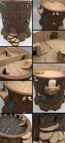 Forest of Oakenspire - Large Tree Spire - Wall Pieces