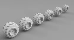 Gaslands Saw wheels