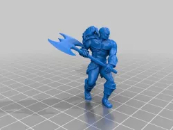 Goliath Barbarian with axe, sword or hammer