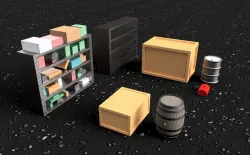 HO Scale Interior Furniture - Miscellaneous Clutter