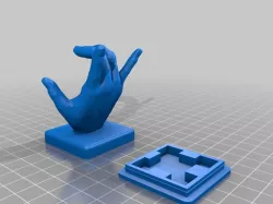 ILY Hand Hook (for neodyme magnets)