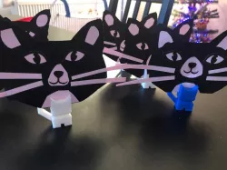 Invitation card holder / Place name holder for table - Cali Cat
