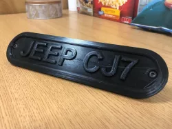 Jeep YJ windshield cap for a CJ
