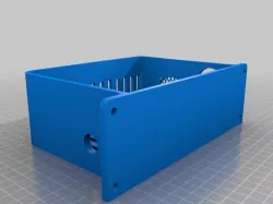 Just made the box bigger and changed up the lid.  my files are attached on how I changed the design
