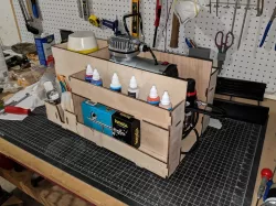 Laser Cut Airbrush Kit Carrying Case