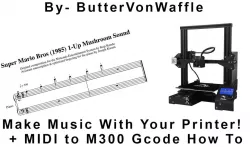 Make Music With Your Geeetech A10, Ender 3, Prusa (With Links for Midi To m300 Conversion)