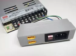 MW LRS PSU cover with switch and XT60 connector (Mean Well Slim Power Supply Switch)