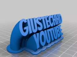 My Customized Sweeping 2-line name plate