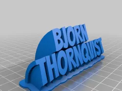 My Customized Sweeping 2-line name plate